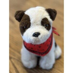 Vintage Wells Fargo Stuffed Animal Legendary Mascot Dog Jack Russell Terrier